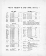 Directory 1, Henry County 1895